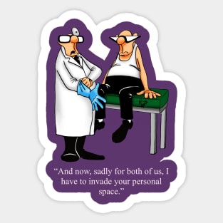 Funny Spectickles Medical Doctor Exam Humor Sticker